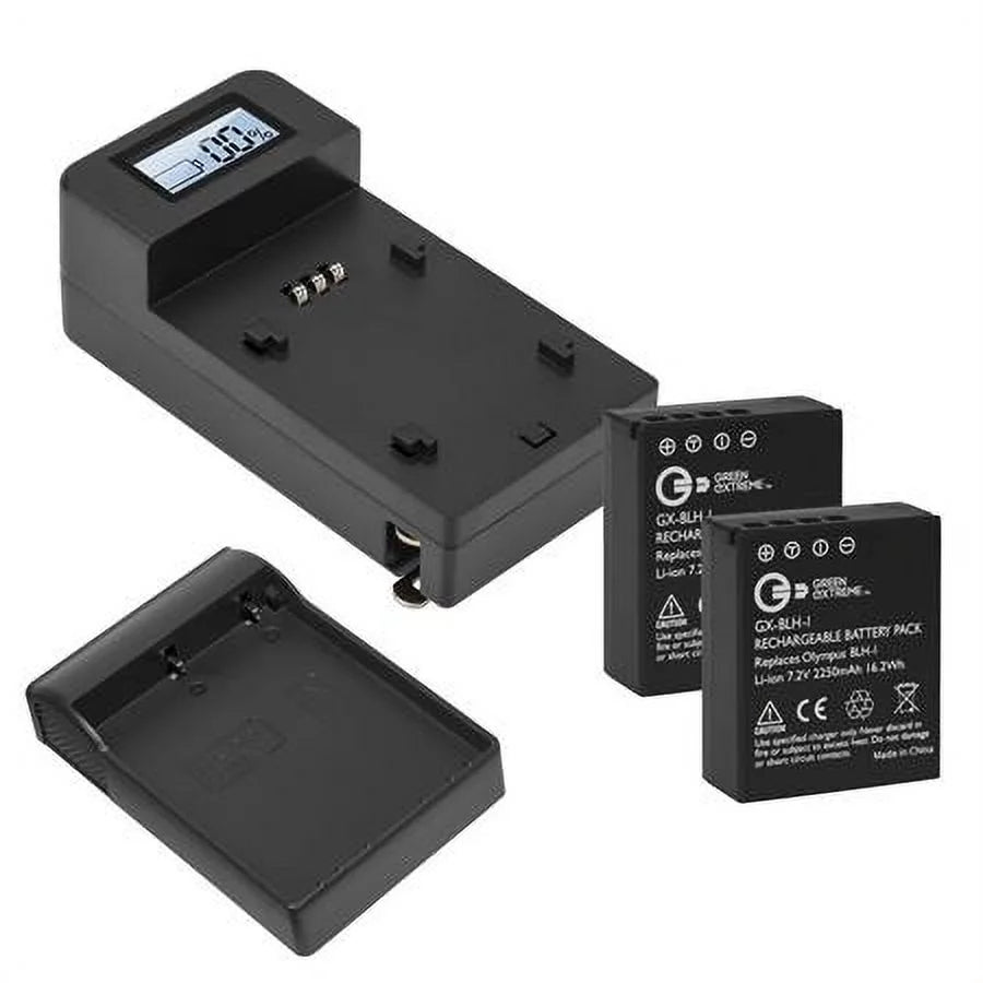2x 7.2V 2250mAh Li-Ion Batteries with Compact Smart Charger A1903