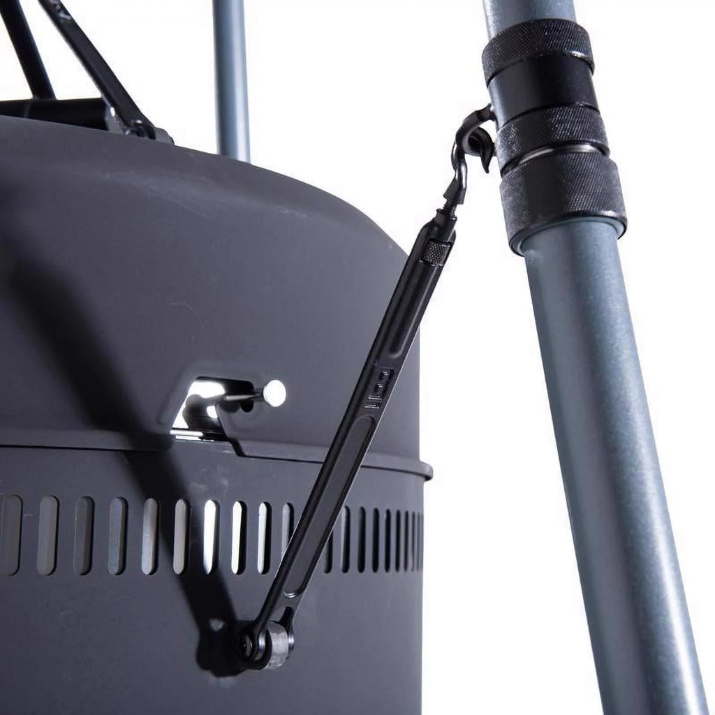 18 inch Charcoal Wood Pellet Grill and Smoker Black P2053