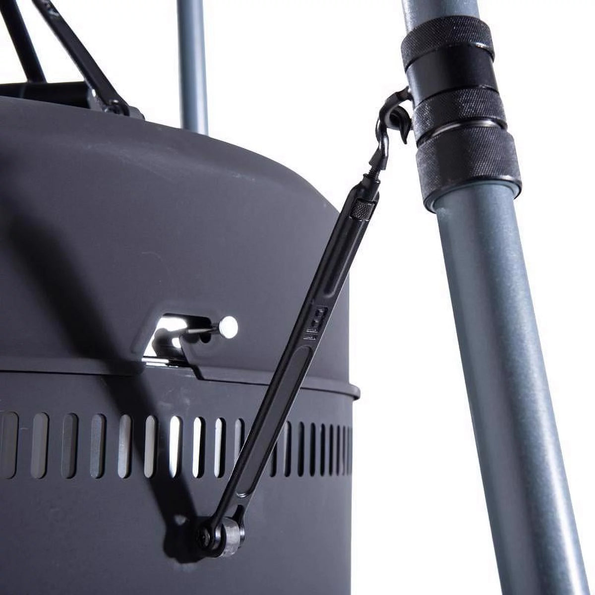 18 inch Charcoal Wood Pellet Grill and Smoker Black P2053