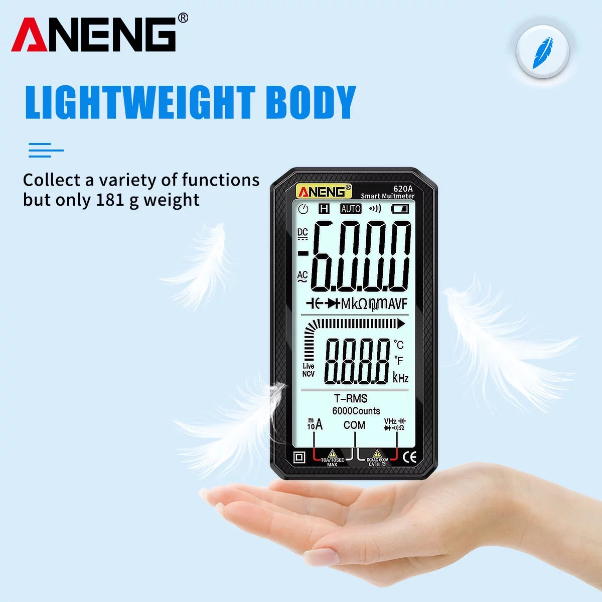 4.7-Inch LCD Auto-Ranging True-RMS Multimeter G785160