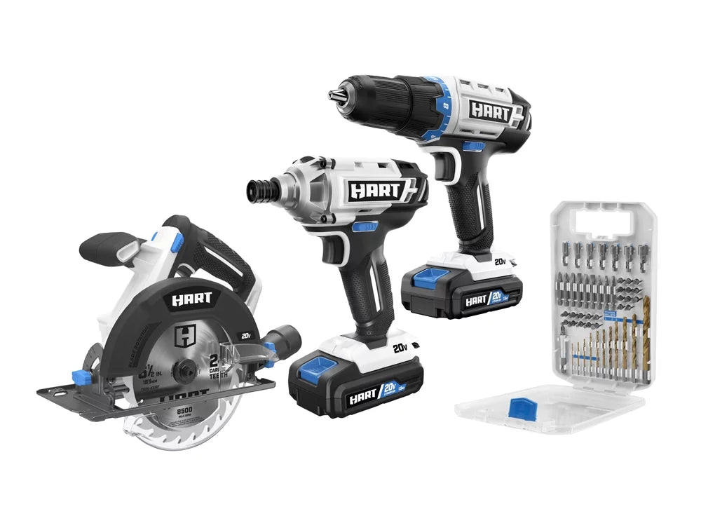 20-Volt 3-Tool Combo Kit with 50-Piece Accessory Kit N8576