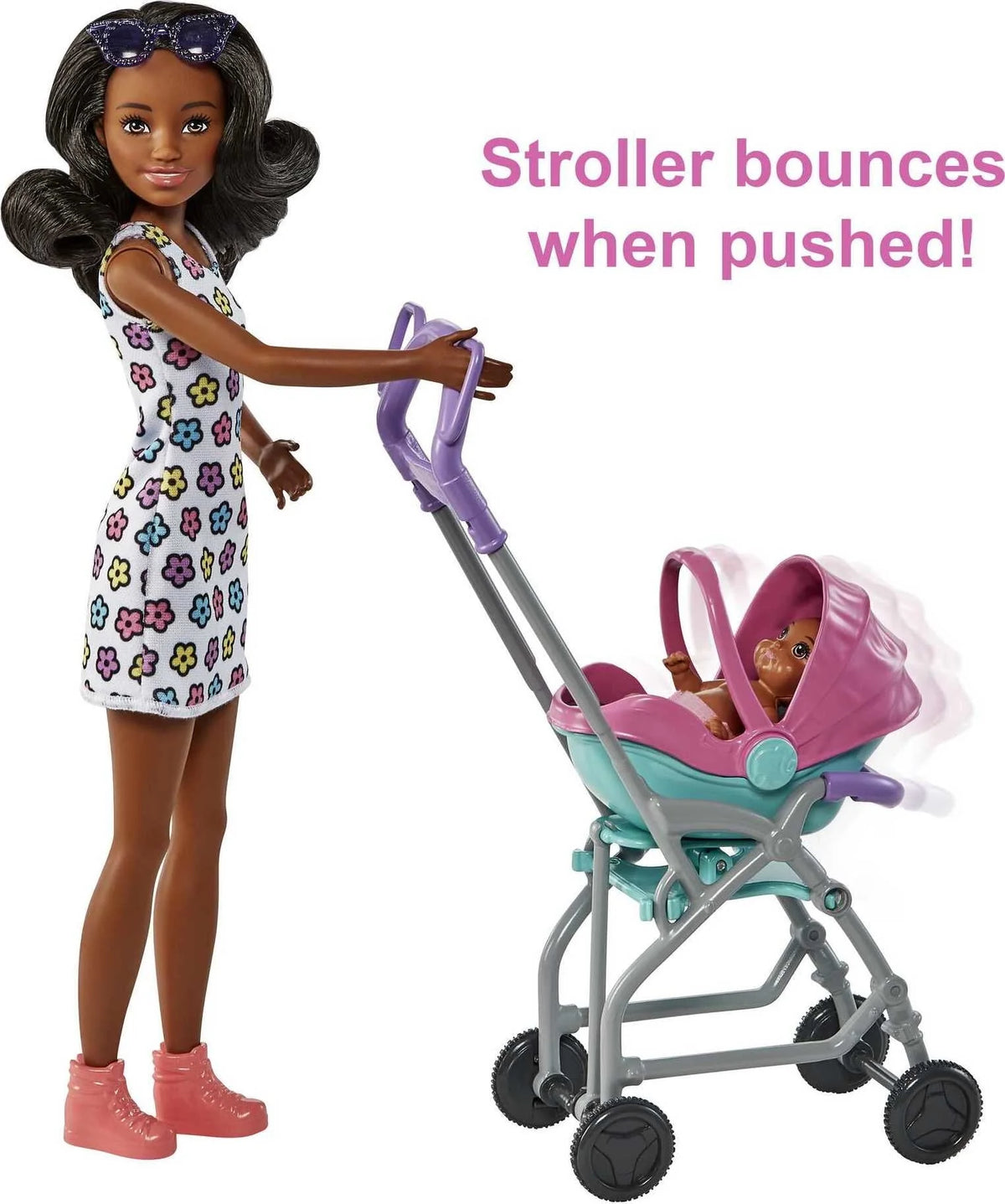 Stroller Playset with Dolls and 5 Accessories A4341
