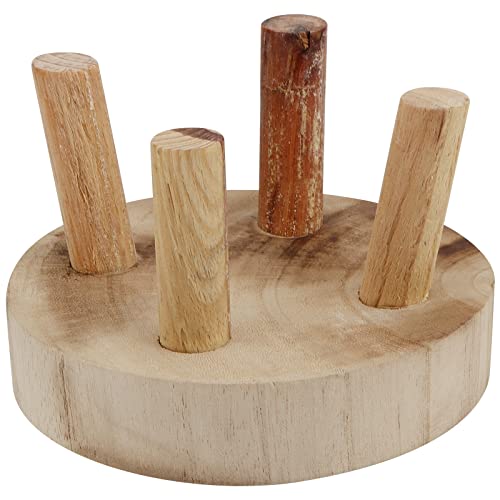 4 PCS Mini Wooden Plant Stand U662170