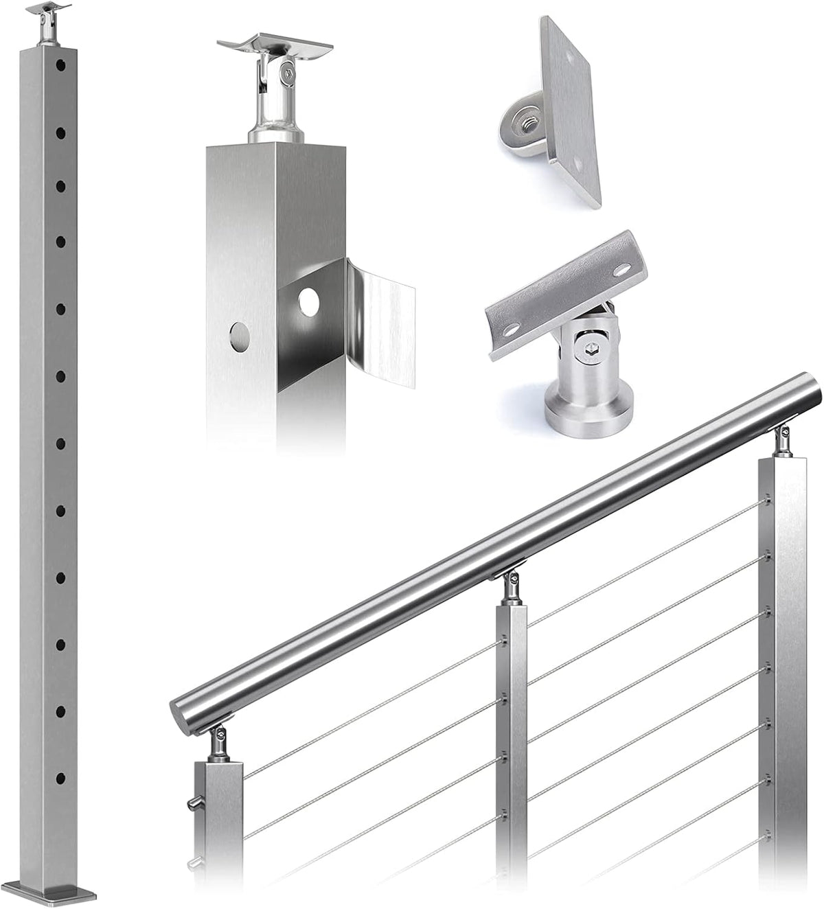 Stainless Steel Brushed Finishing Pre-Drilled Post C3173