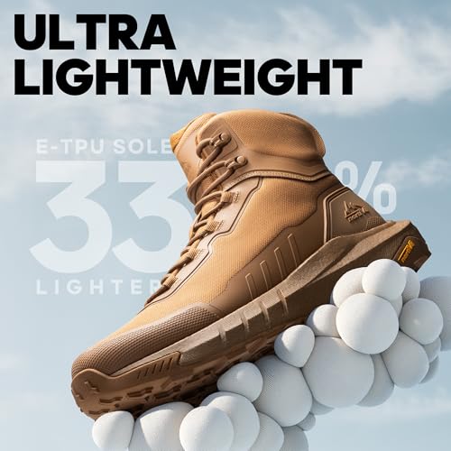 Tactical Hiking Boot Lightweight Cushion Sole 8 Inches F353