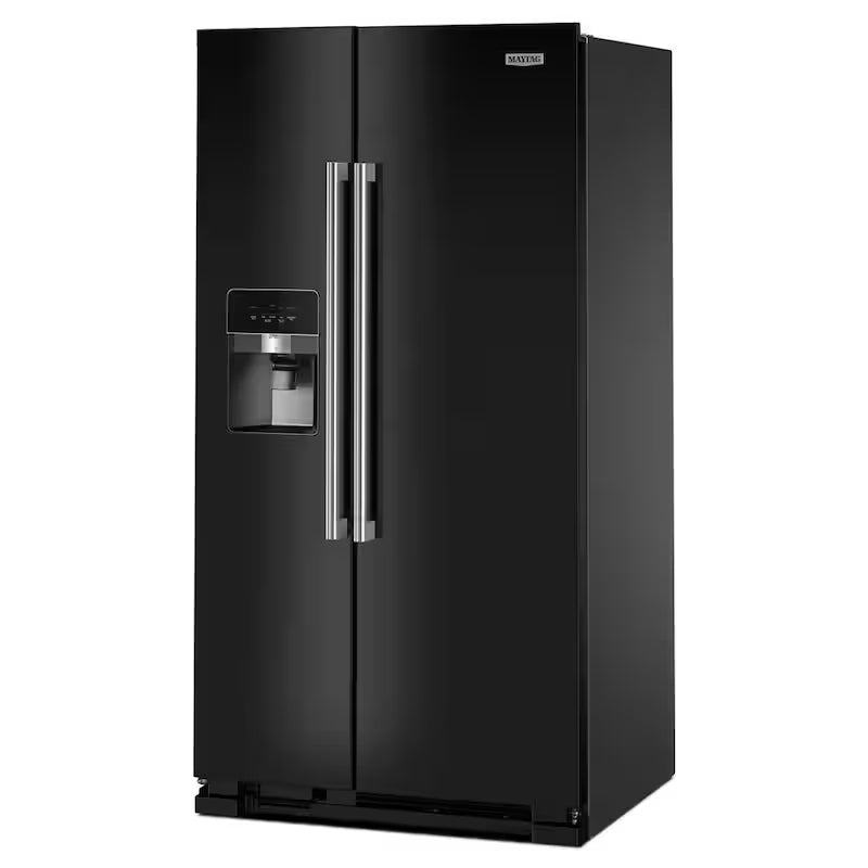 36 in. 25 cu. ft. Side-by-Side Refrigerator in Black V4083