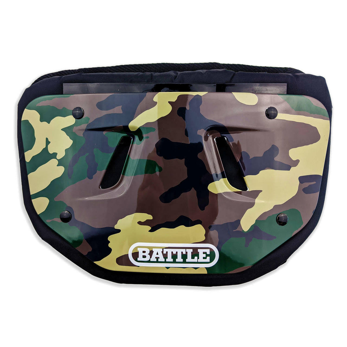 Chrome Green Camo Football Back Plate T836
