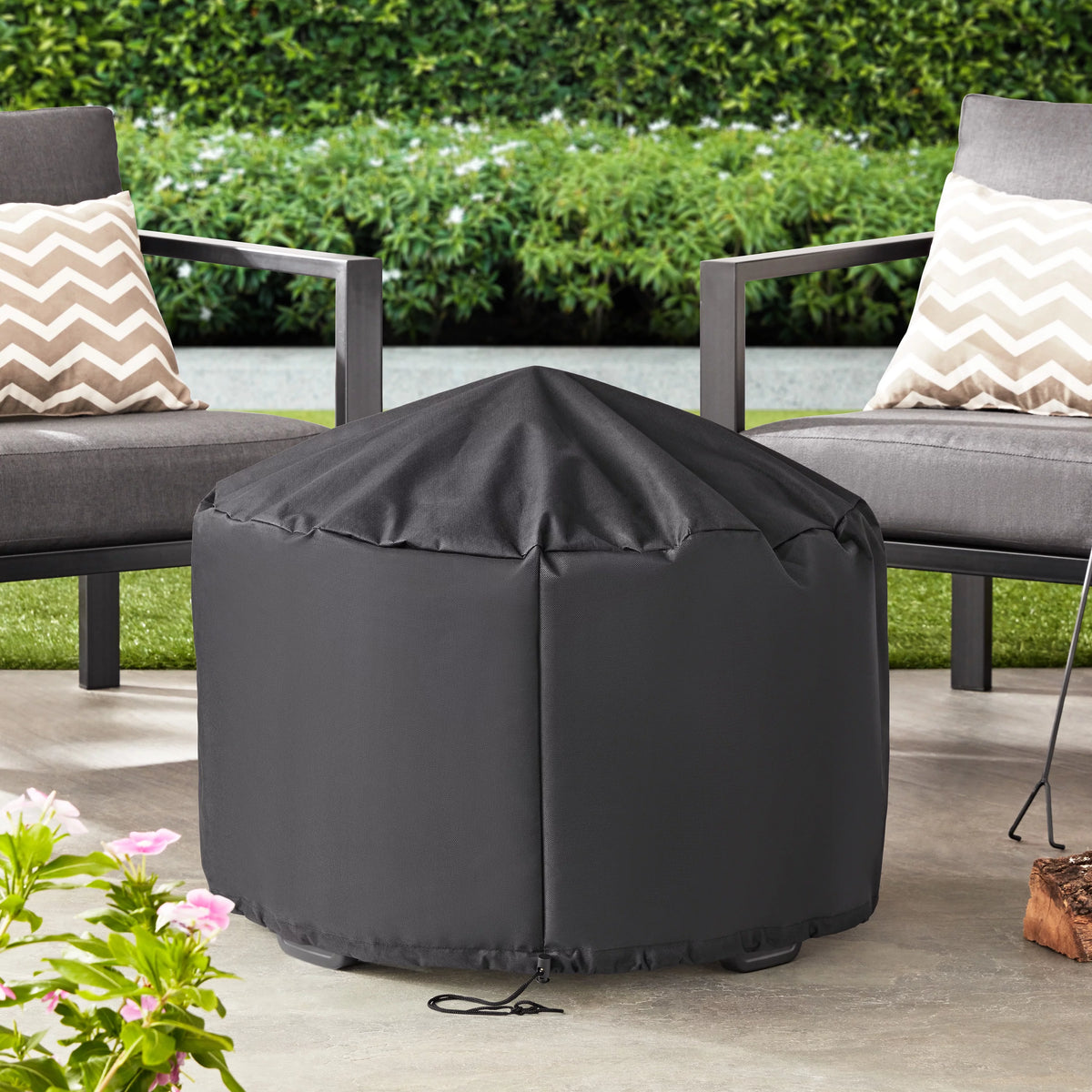 26" Deep Bowl Wood Burning Steel Fire Pit T15657