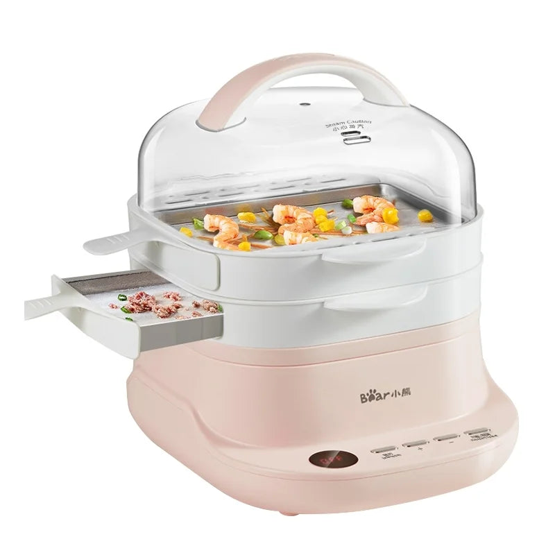 Rice Roll Maker 6 Functions Food Steamer Double Layer 3L N234