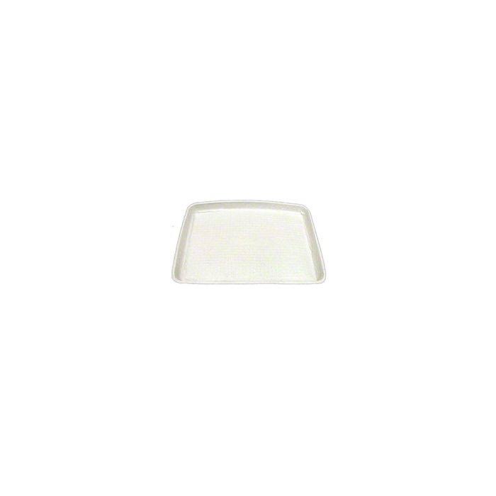 White Molded Fiber Food Trays, 14 x 18, Rectangular, 100/Cart B160665