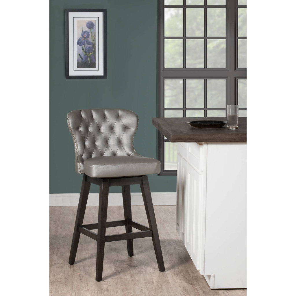 Charcoal Swivel Bar Height Stool Z50798