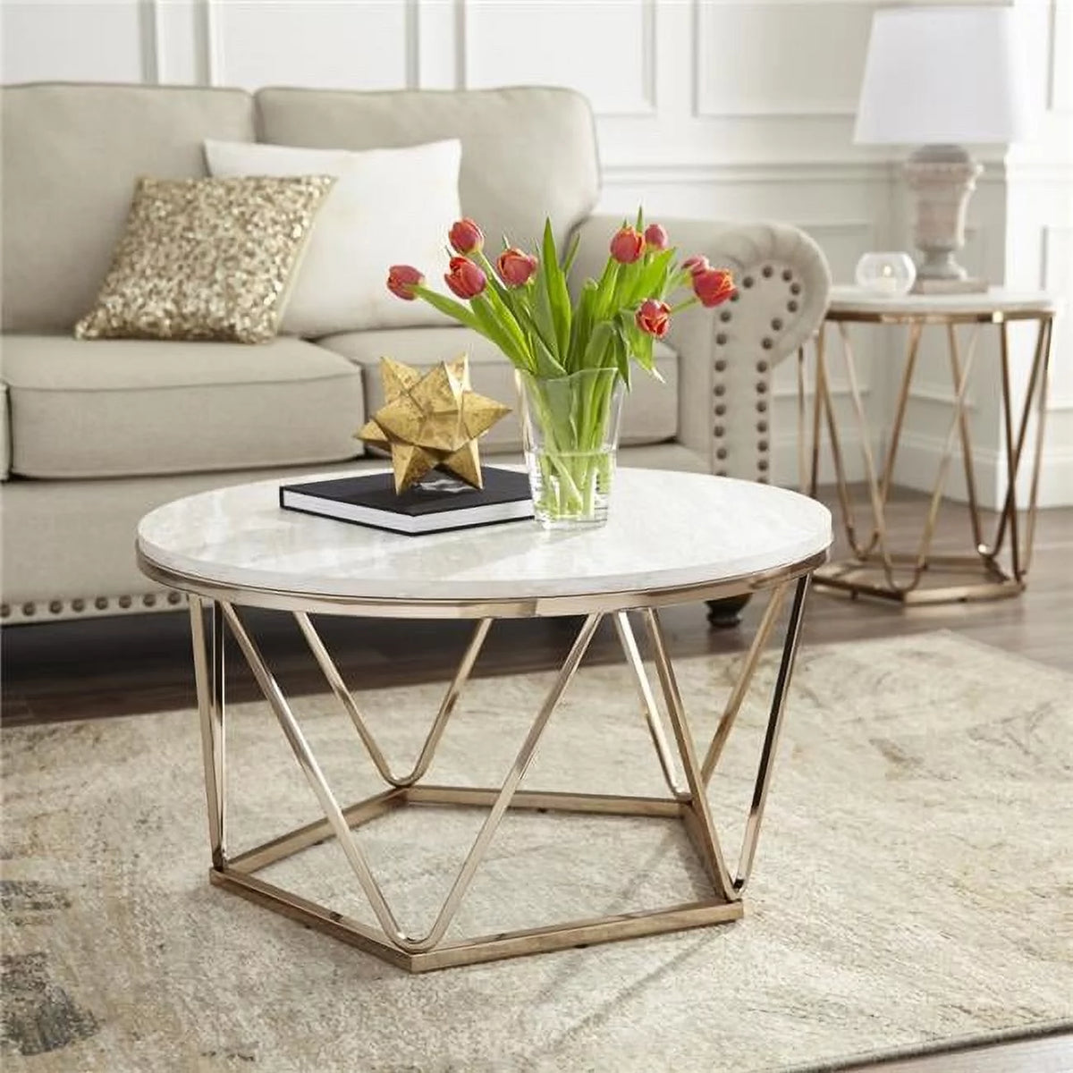 33 in. Round Coffee Table X544
