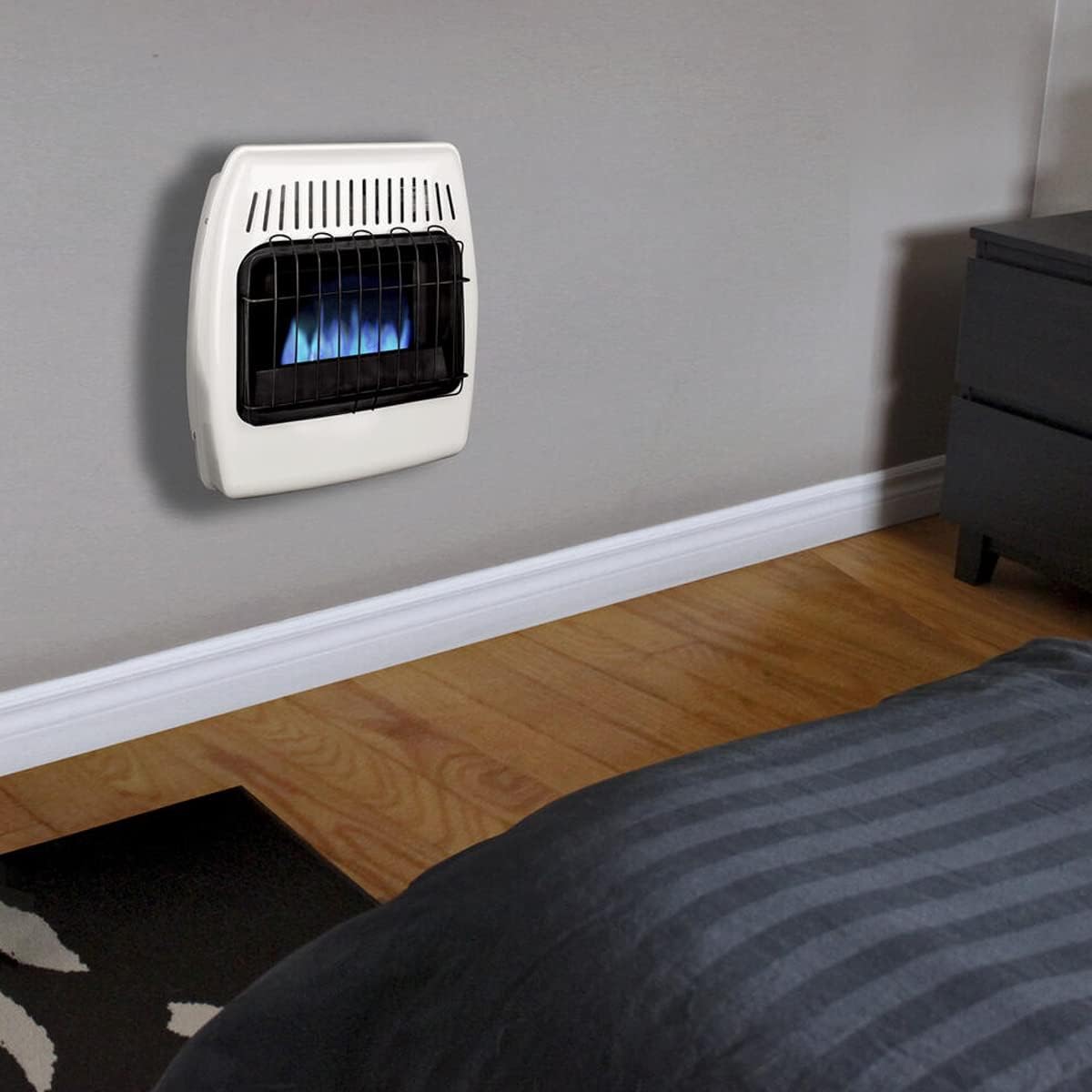 White Dual Fuel Vent-Free Wall Heater S78539