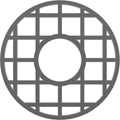 34x22OD x 12 3/8x22ID x 1x22P PVC Pierced Ceiling Medallion E333656