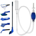 Aquarium Fish Tank Cleaning Kit Algae Scrapers Set 5 in 1 & Gravel Cleaner G642