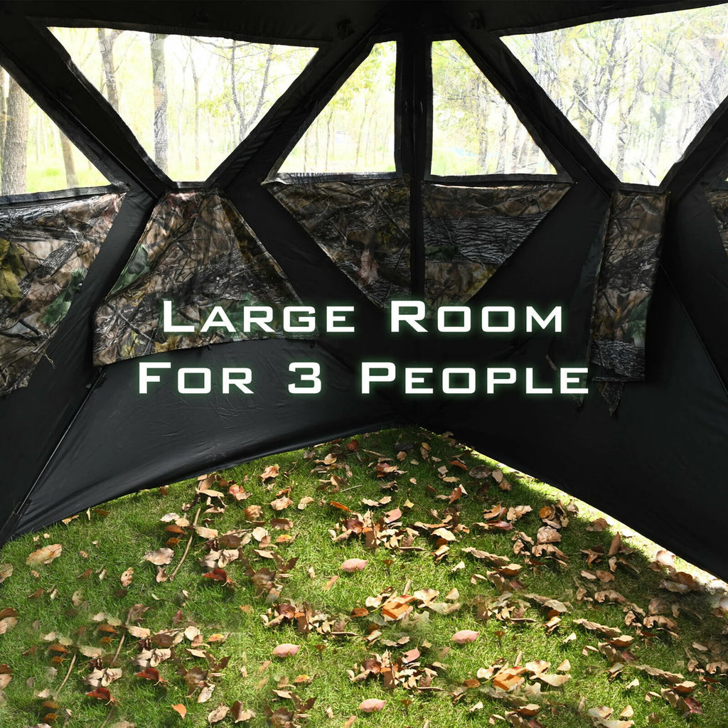 Portable 3 Person Pop-Up Hunting Blind with Carrying Bag B446
