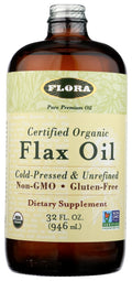 Cold Pressed Unrefined Organic Flax Seed Oil 32 oz D256101