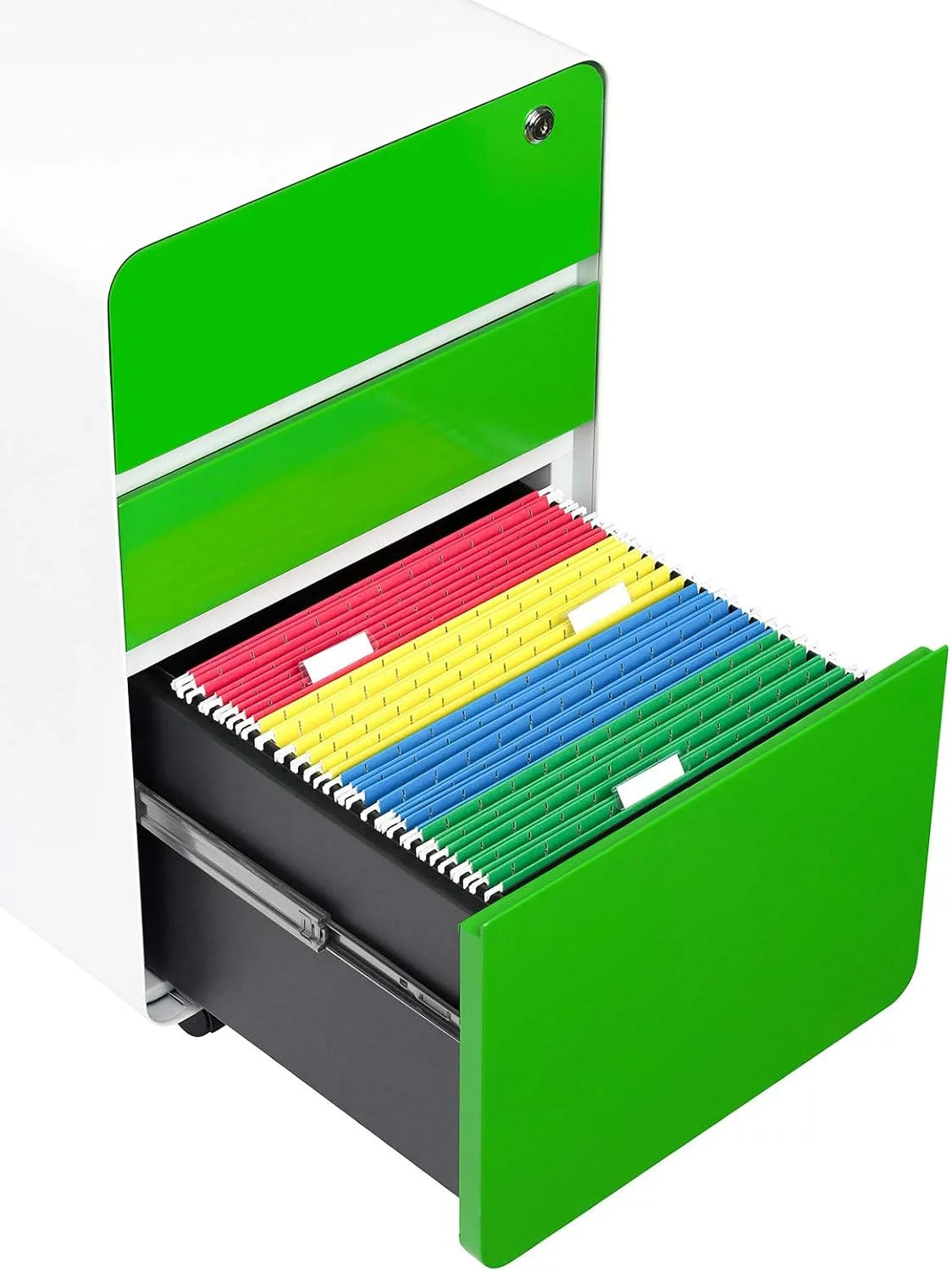 3 Drawer Metal File Cabinet with Lock B7476