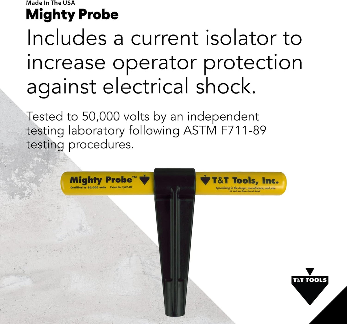 60-Inch Insulated Metal Soil Probe with T-Handle B1656