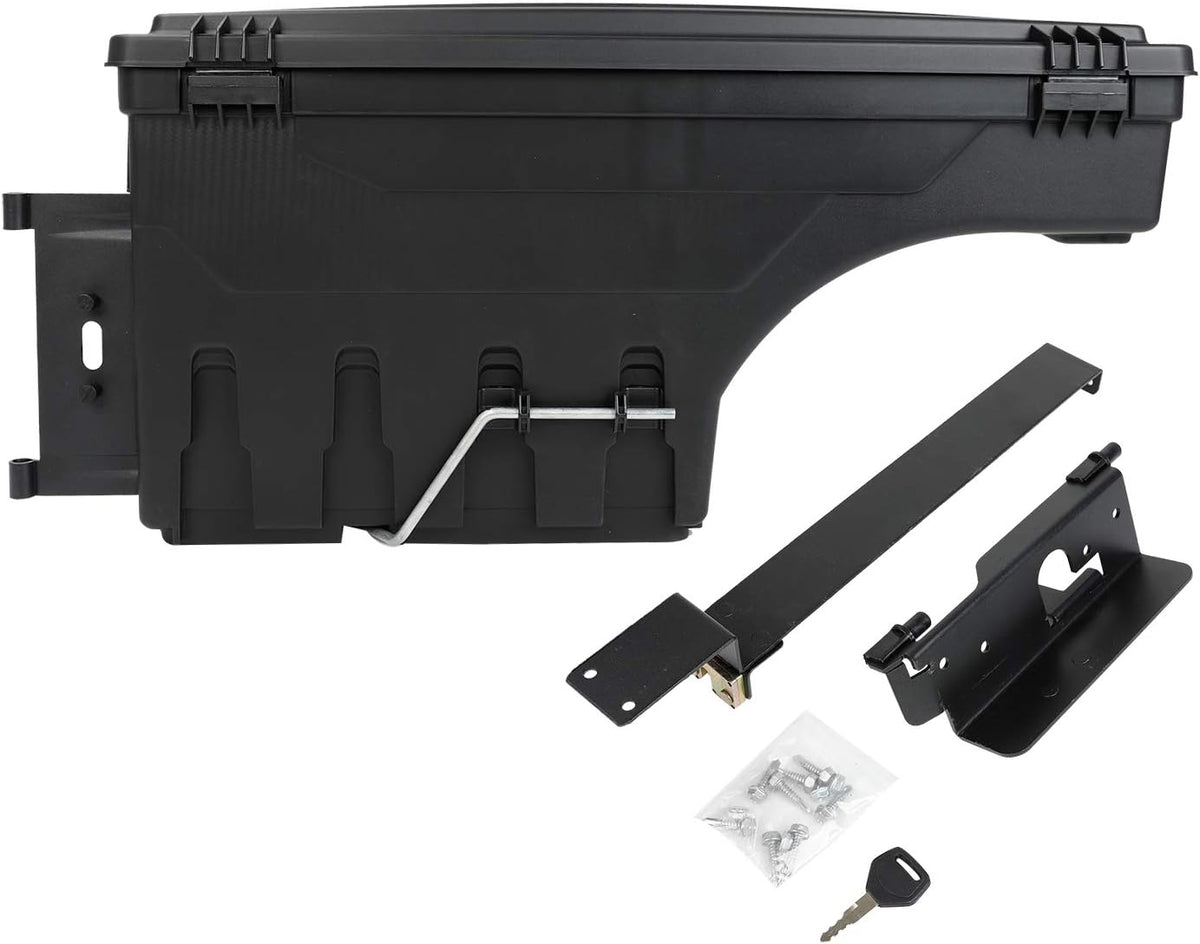 Truck Bed Wheel Well Storage Case Tool Box Lockable Storage Box H7238