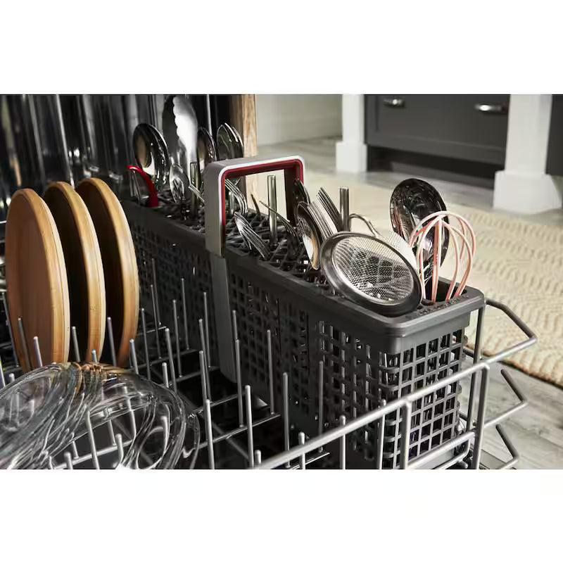 White Front Control Tall Tub Dishwasher with Third Level Rack Q1830