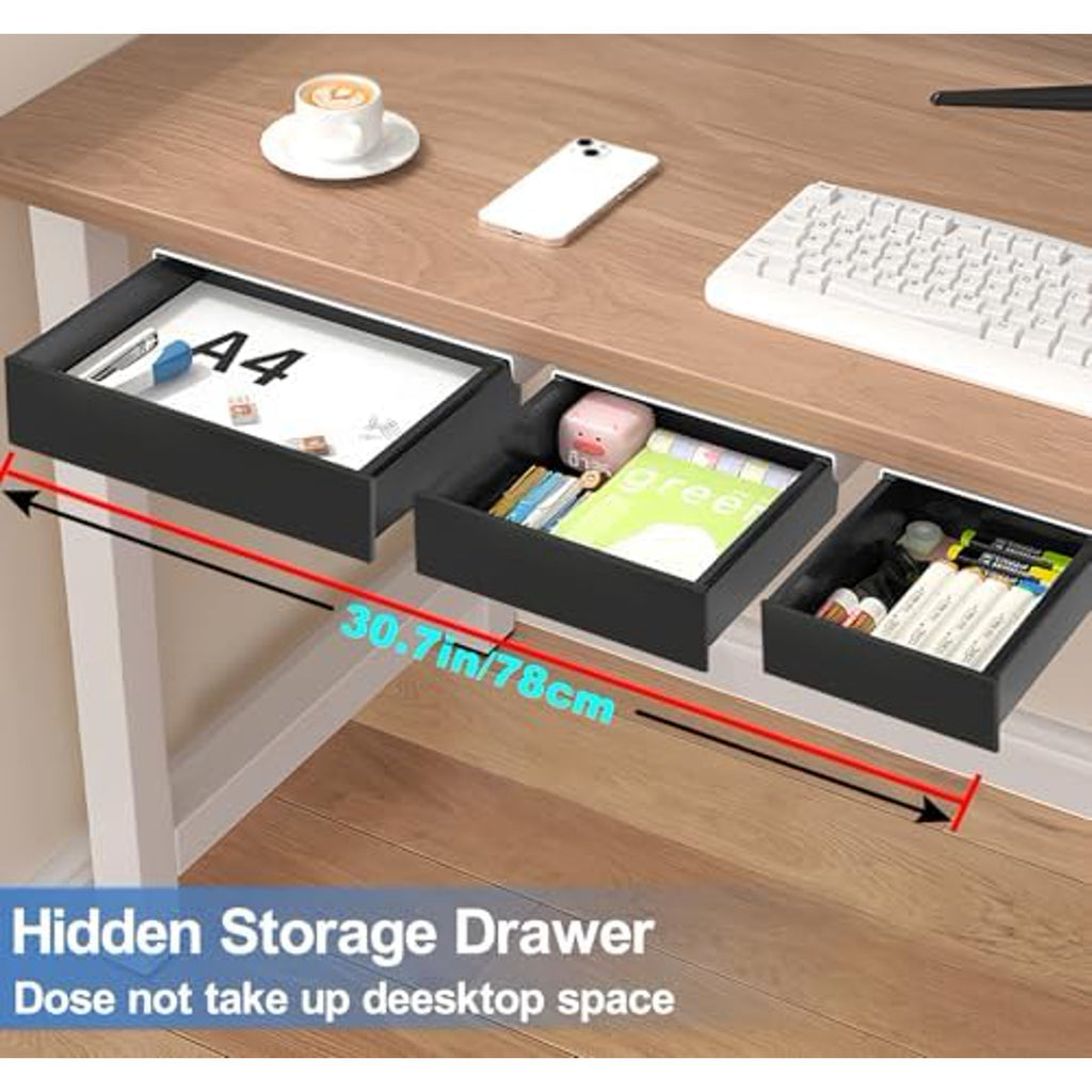 3 Pack Slide Out Desk Drawers, Black W690281