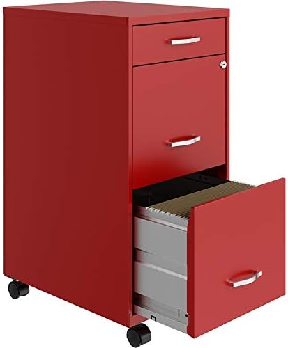 3 Drawer Metal Mobile File Cabinet with Lock T2628