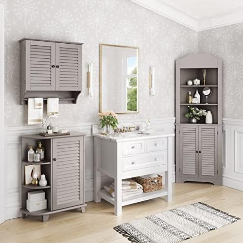 Taupe Tall Corner Cabinet L22716