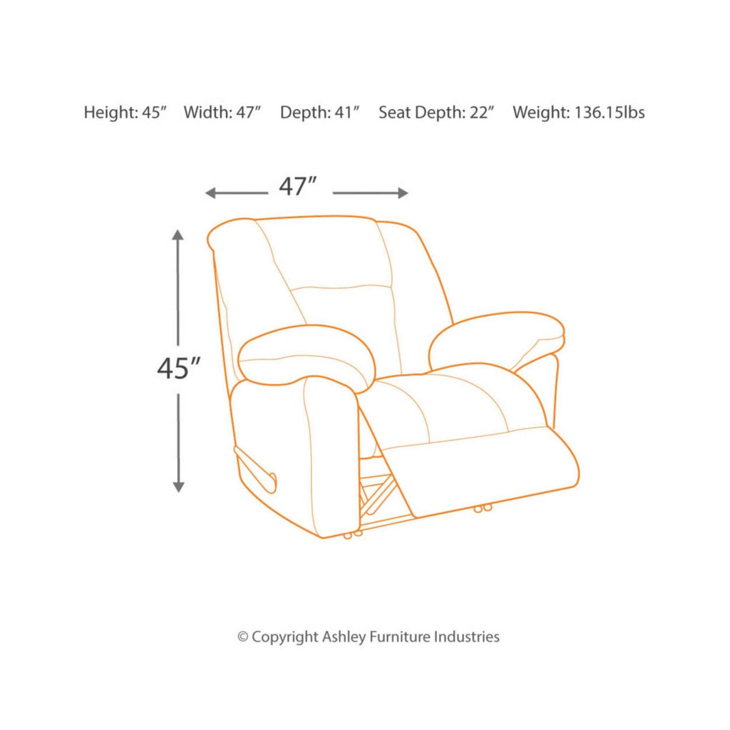 Taupe Zero Wall Recliner T374