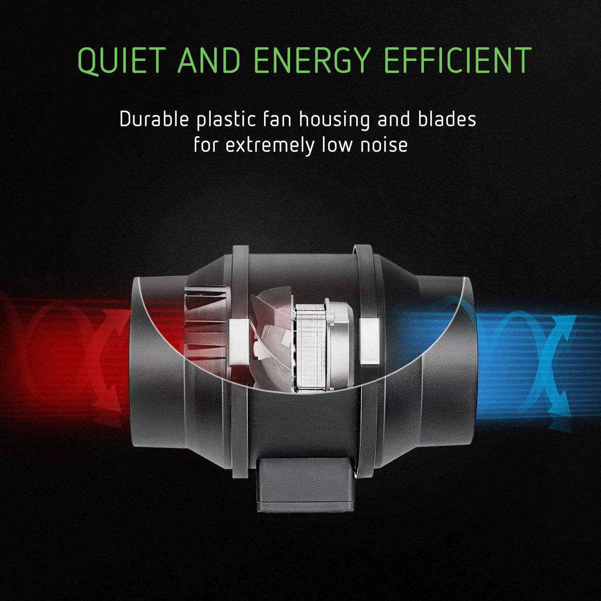 6 Inch 390 CFM Inline Fan Carbon Filter Ducting Ventilation Kit Z524166