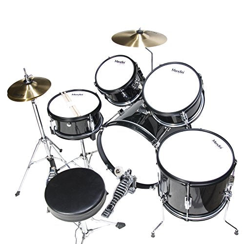 5 Piece Junior Drum Set with Bass Toms Snare Cymbal Hi-Hat Drumsticks & Seat Q7279