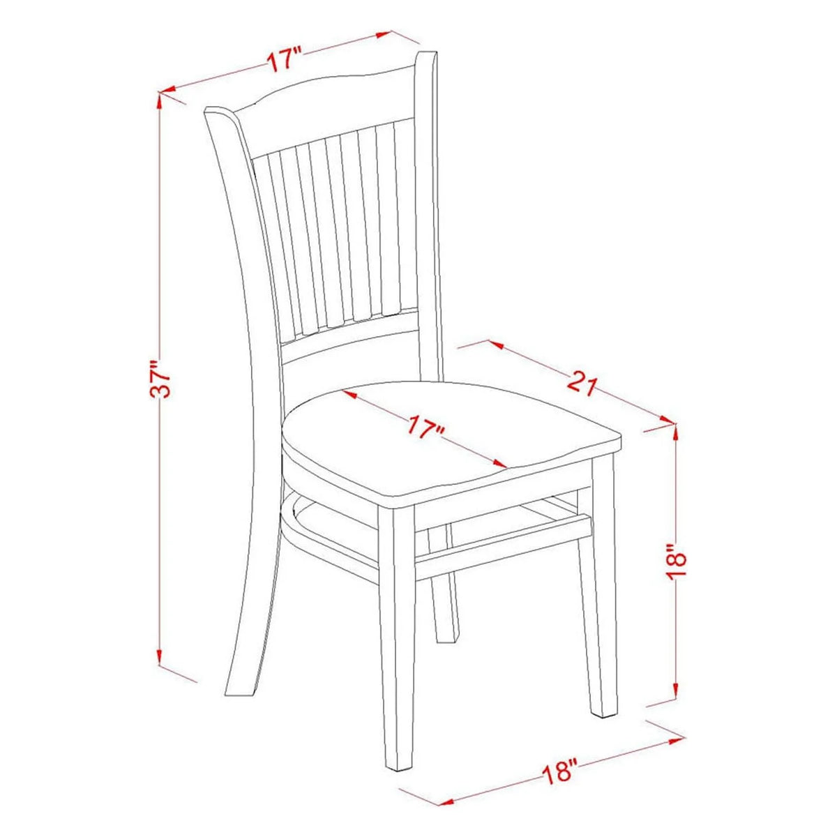 5-Piece Wood Dinette Set with 4 Chairs and Butterfly Leaf Table V445182