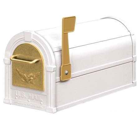 White/Silver Rural Mailbox U40526