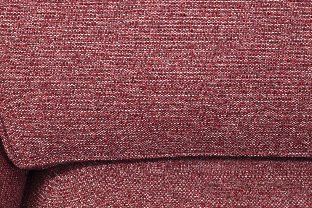 Rustic Red Sofa with Four Accent Pillows V7557