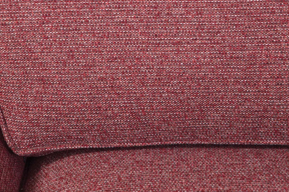Rustic Red Sofa with Four Accent Pillows V7557