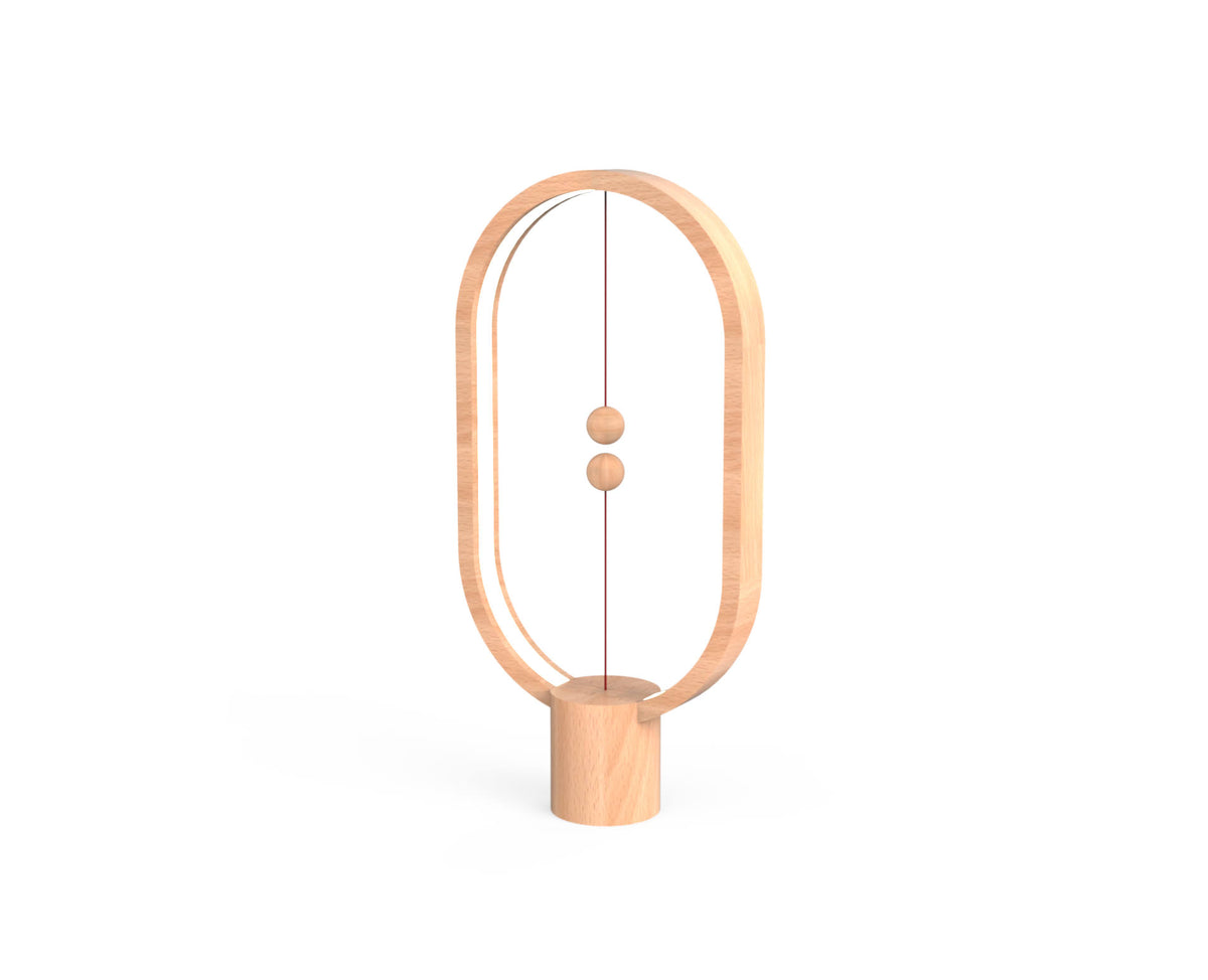 Dark Wood Balance Lamp O20371