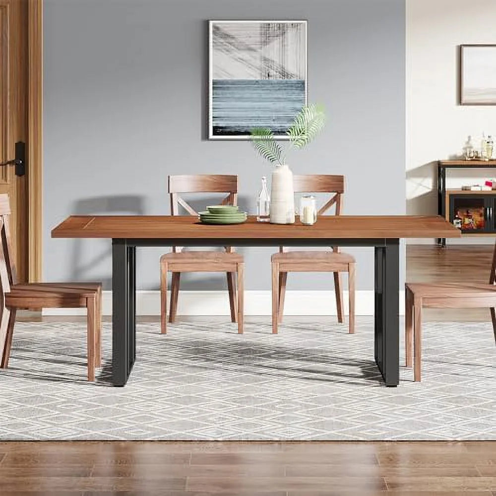 55 inch Rectangular Dining Table with Metal Frame G89791