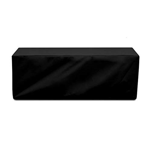 Black Backless Bench Cover Q386