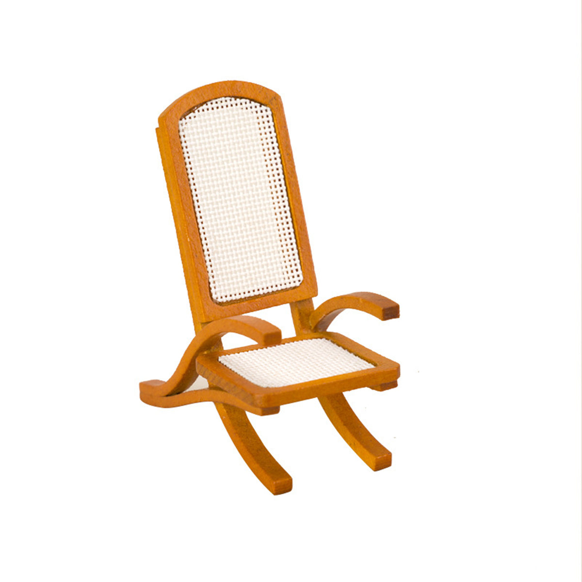 Vintage Wooden Dollhouse Single Sofa Chair Toy Q19144