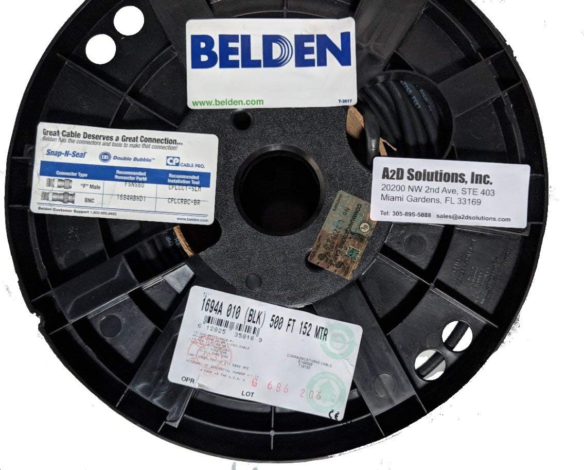 18 AWG 75 Ohm 500 ft Coaxial Cable T5871
