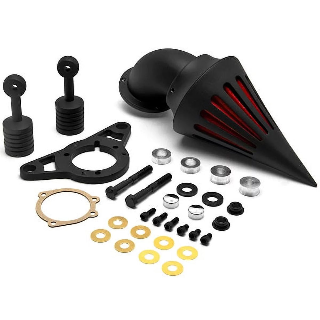 Black Aluminum Air Cleaner Kit Intake Filter X558