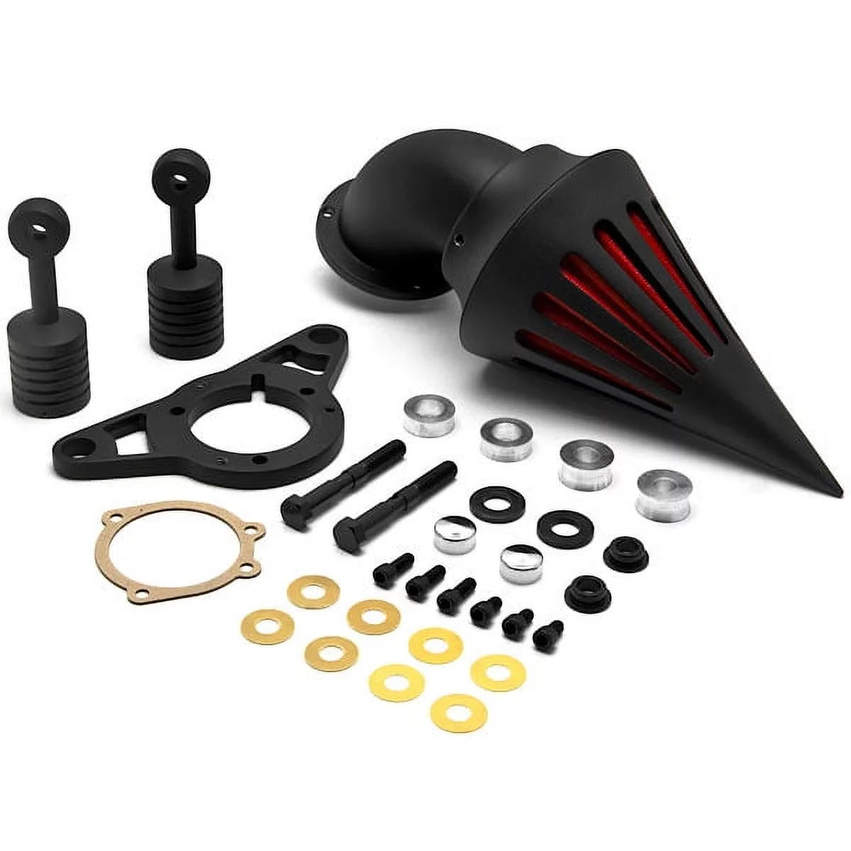 Black Aluminum Air Cleaner Kit Intake Filter X558