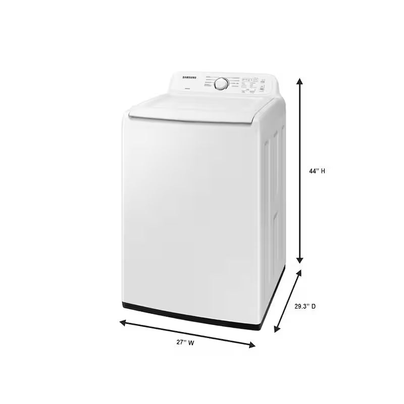 4 cu. ft. Top Load Washer with Agitator and Soft Close Lid in White J48719