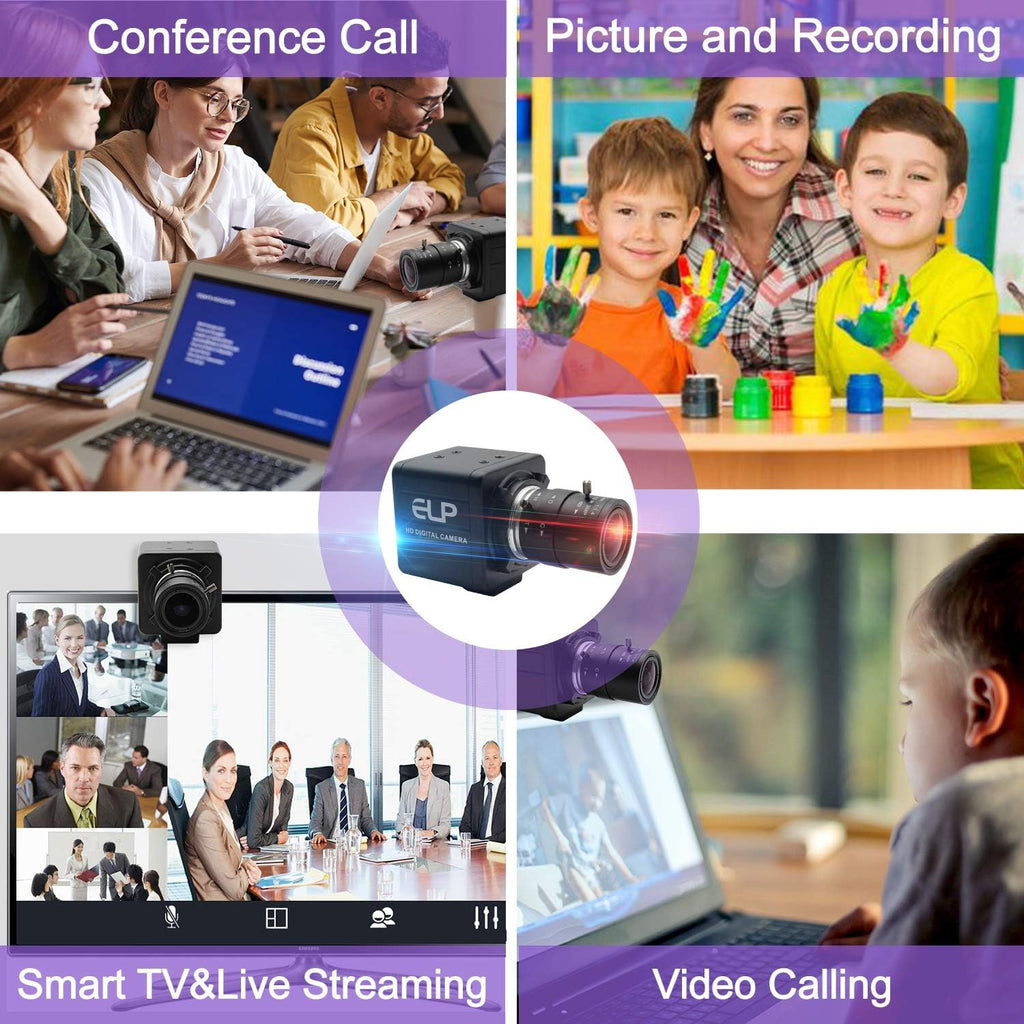 2MP 1080P USB Webcam with Varifocal Lens U110958