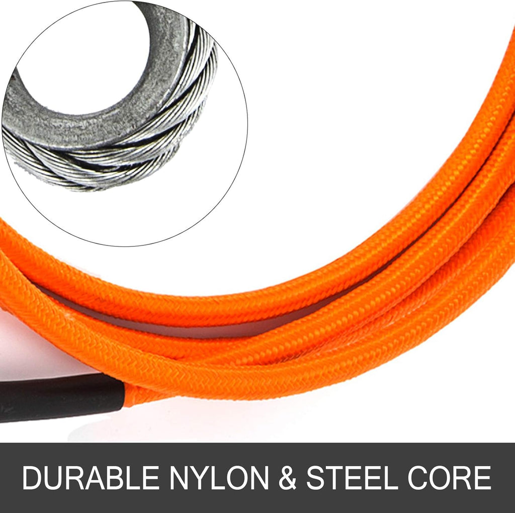 Steel Wire Core Flip Line Kit 1/2 X 10' with Carabiner and Swivel Snap Pack of 2 V6955