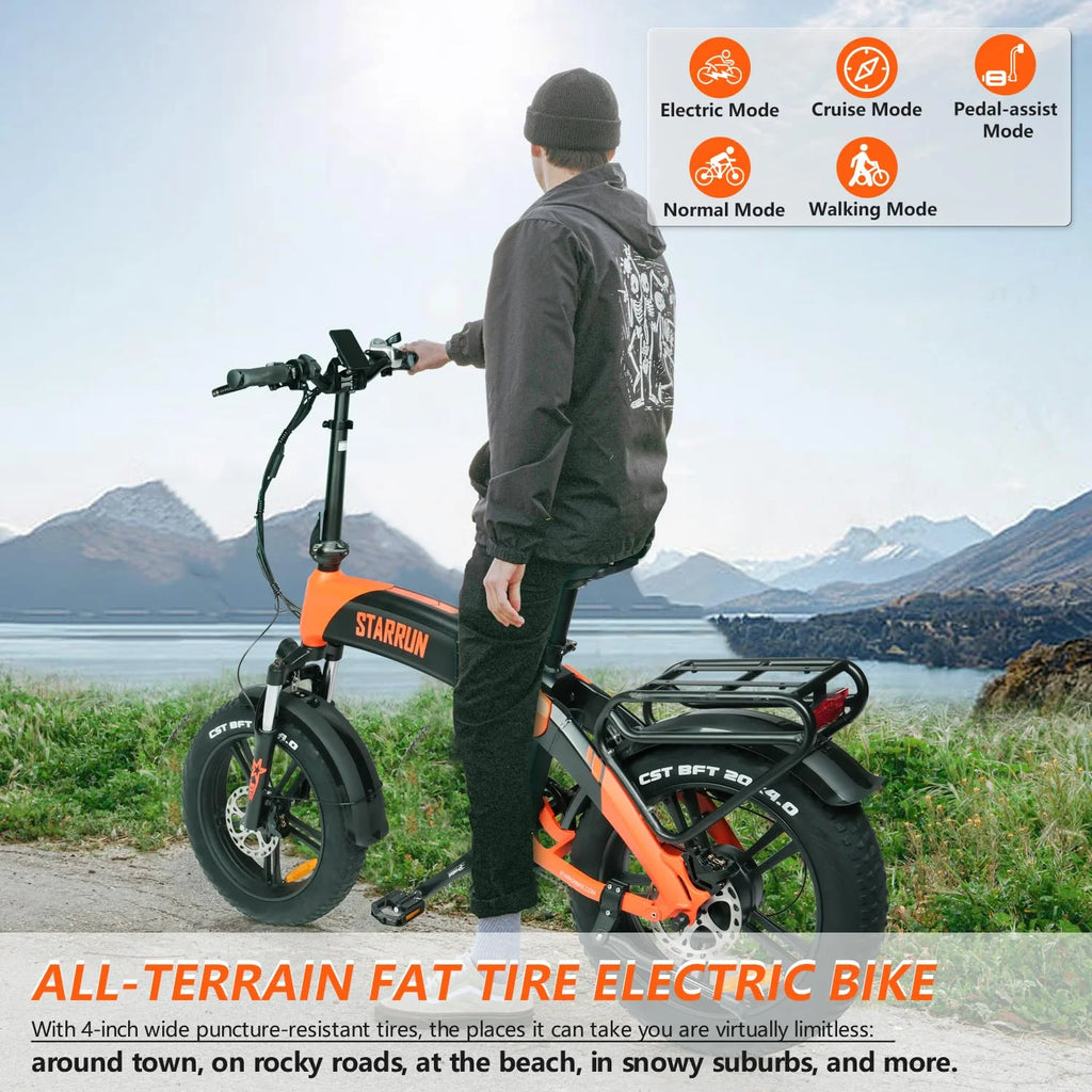 Foldable Electric Bike 52V 15AH Removable Battery Full Suspension N49332