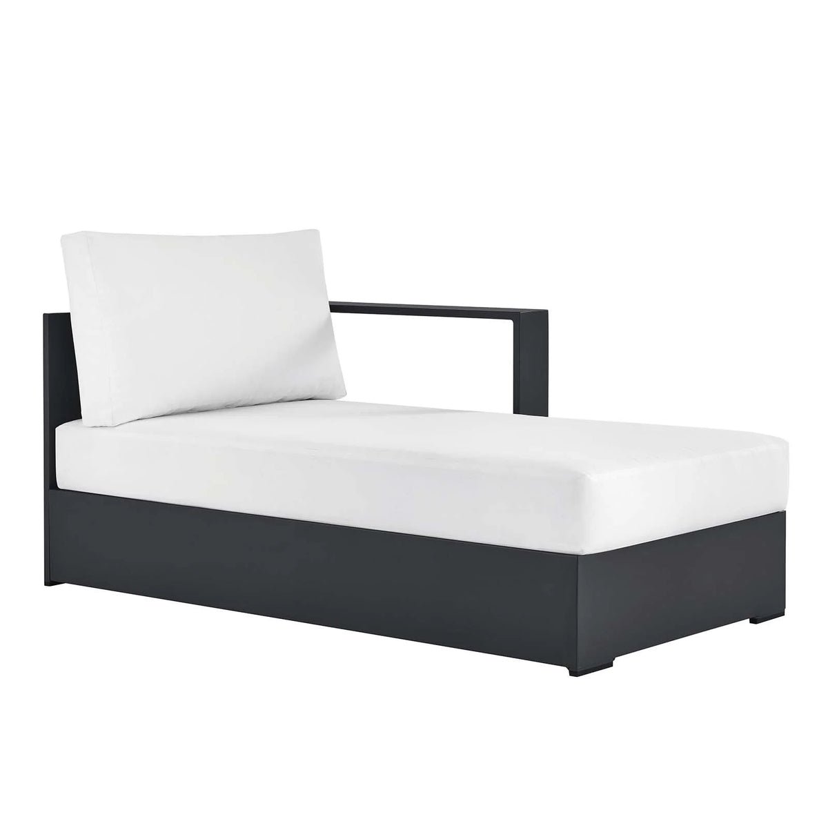 Gray White Modular Outdoor Chaise Lounge G292