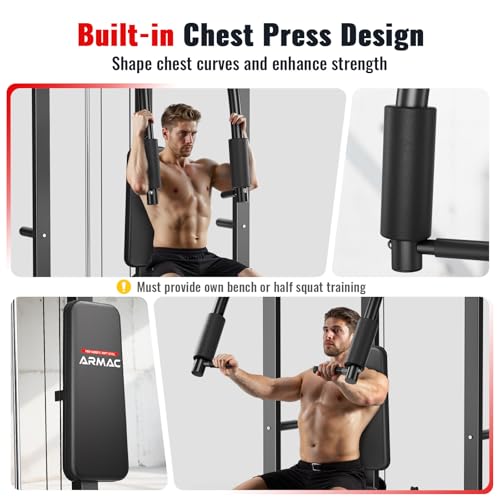 Smith Machine Power Cage with LAT Pull-Down Systems and Cable Attachment P521