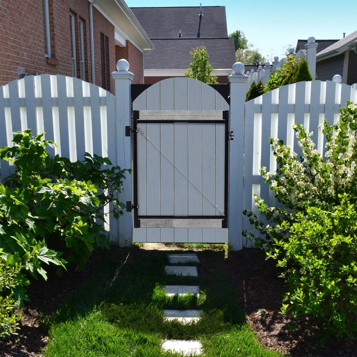 Steel Frame Gate Building Kit, 60x22-96 inch Wide Opening (2 Pack) Z78050