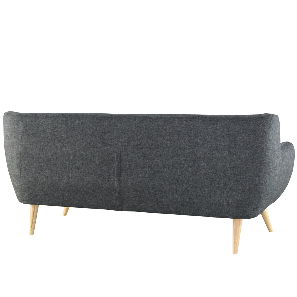 Grey Fabric Plywood Two PCS Living Room Set W389